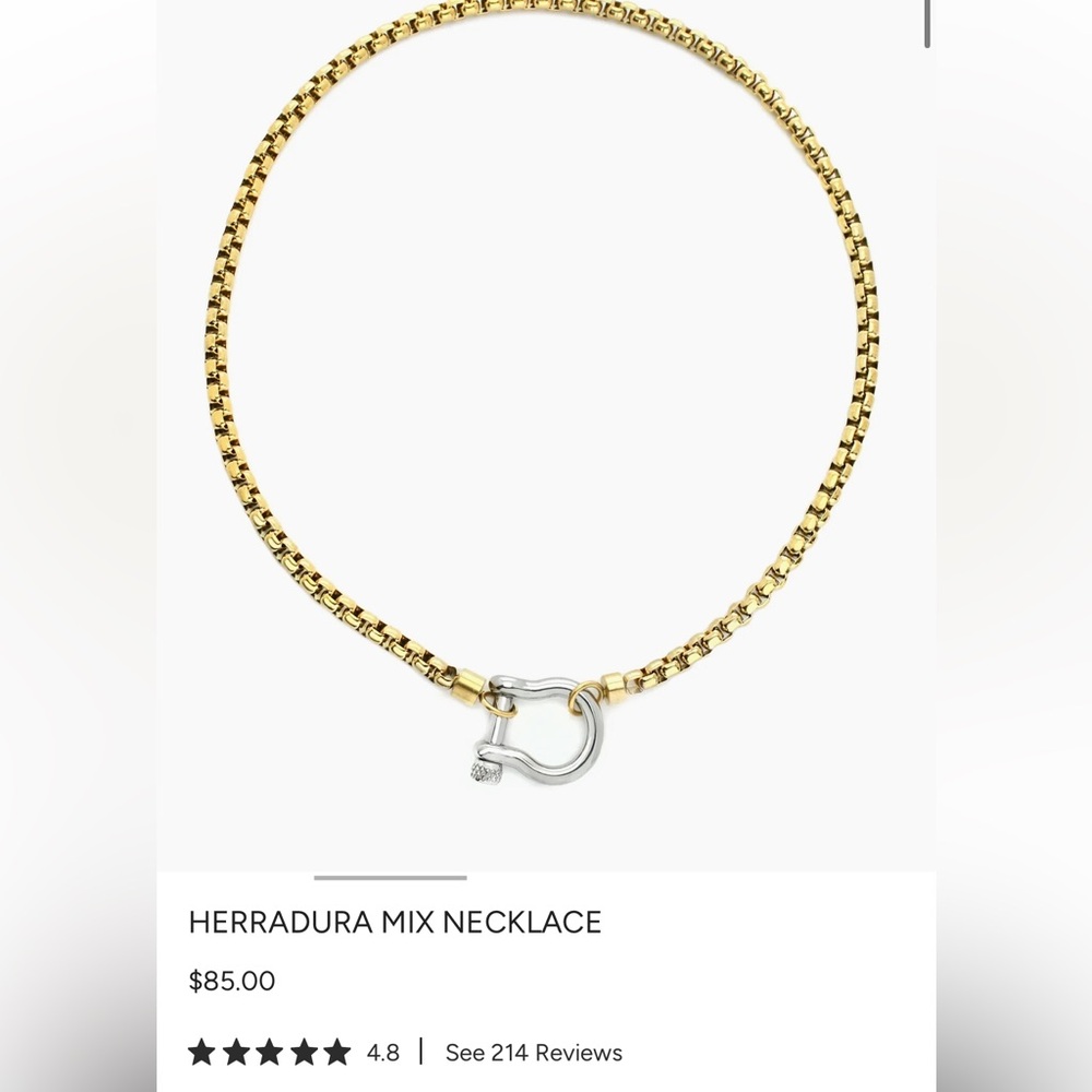 Artizan Joyeria Herradura Mix Necklace Gold/Silver